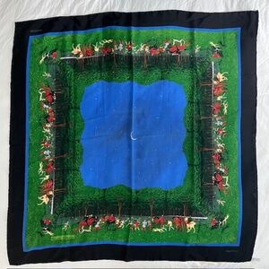 Mantero - Vintage "Caccia Notturna" Silk Scarf